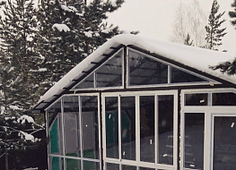 Кемеровская область, СНТ Нагорное. Остекление летнего домика системой из холодного алюминия